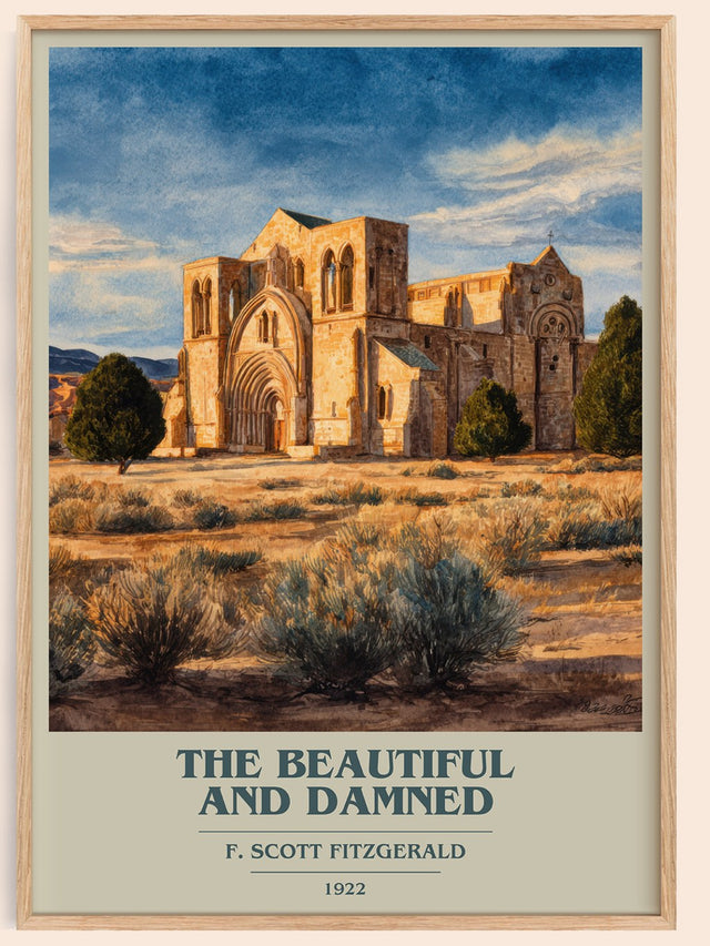 The Beautiful and Damned Book Cover Poster by F. Scott Fitzgerald