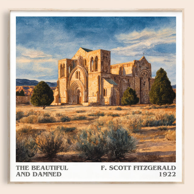 The Beautiful and Damned Literary Art Print by F. Scott Fitzgerald