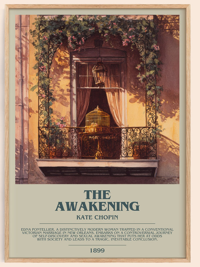 The Awakening Bookish Wall Art by Kate Chopin