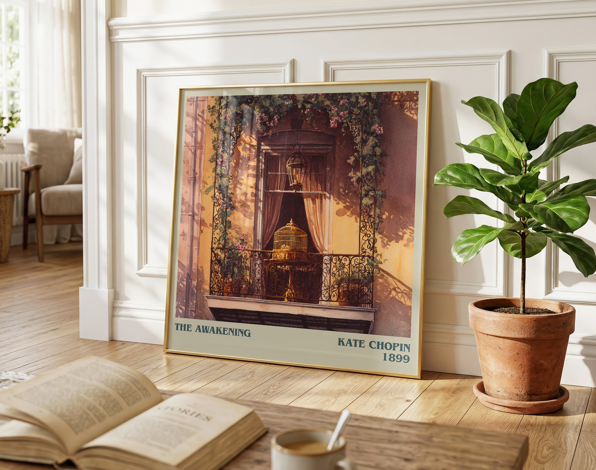 The Awakening literary poster paired in gallery wall – literary art prints