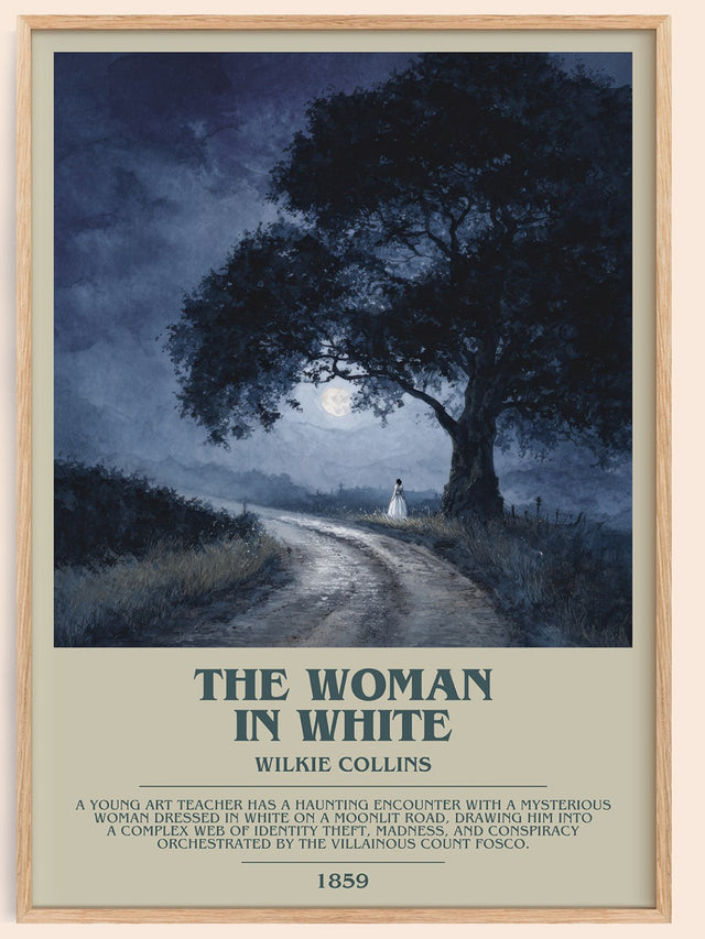 The Woman In White Bookish Wall Art by Wilkie Collins