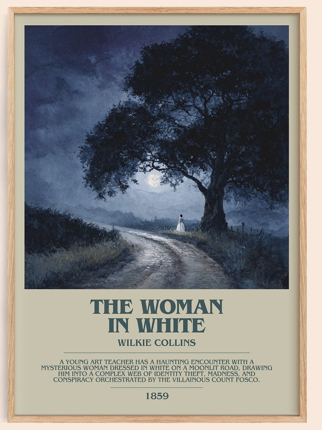 The Woman In White Bookish Wall Art by Wilkie Collins