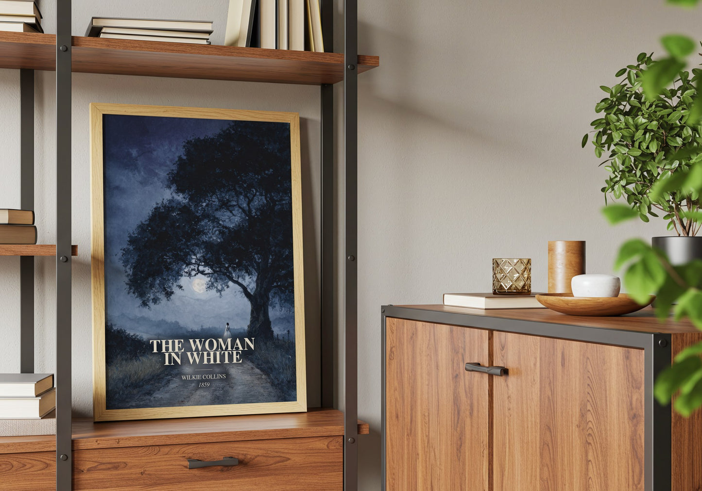 The Woman In White book watercolour illustration paper finish options – matte satin gloss