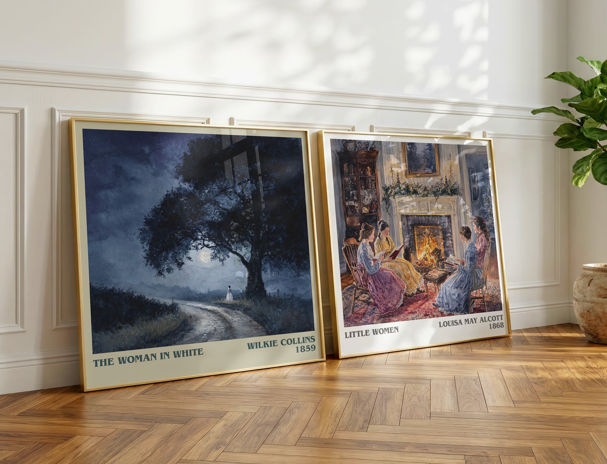 The Woman In White book poster packaging – museum-quality print rolled in protective tube
