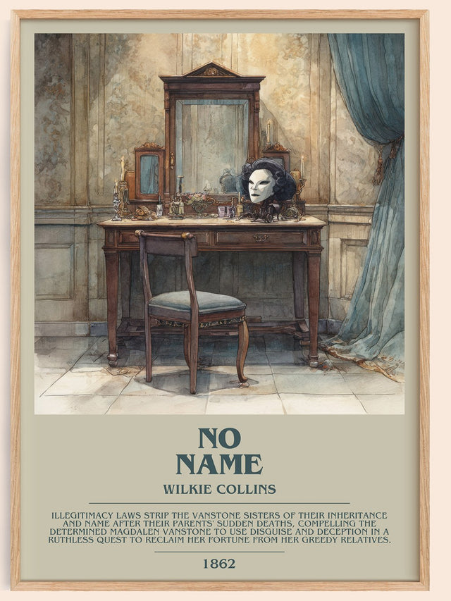No Name Bookish Wall Art by Wilkie Collins