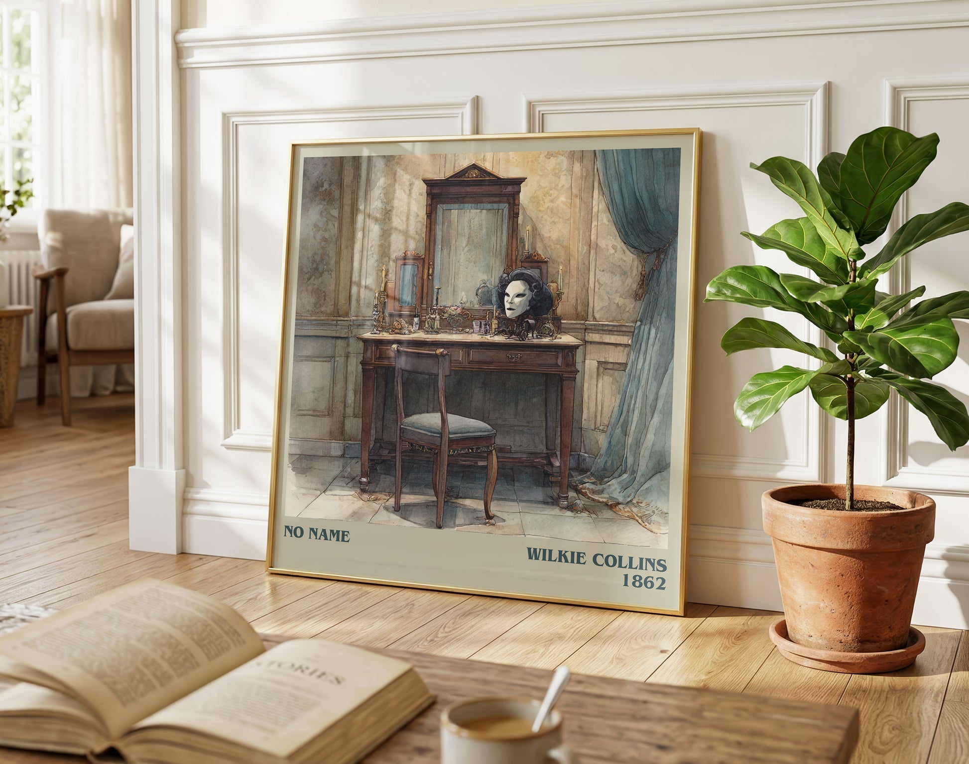 No Name literary poster paired in gallery wall – literary art prints