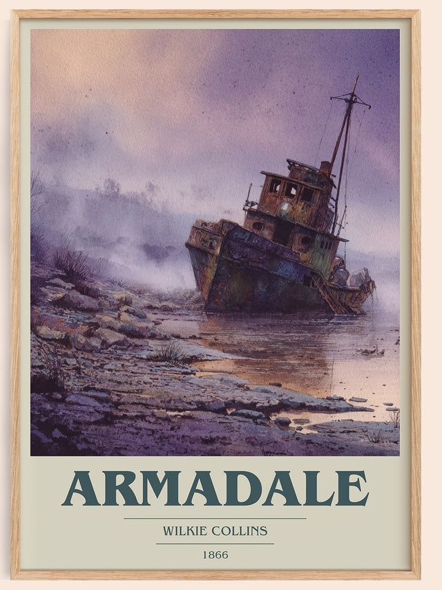 Armadale Book Cover Poster by Wilkie Collins
