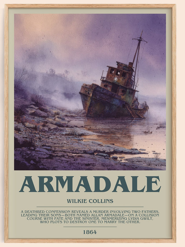 Armadale Bookish Wall Art by Wilkie Collins