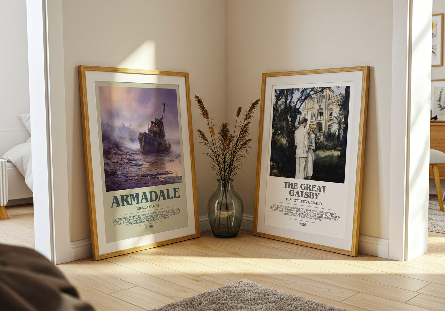 Armadale bookish book poster framed on wall – thriller wall art