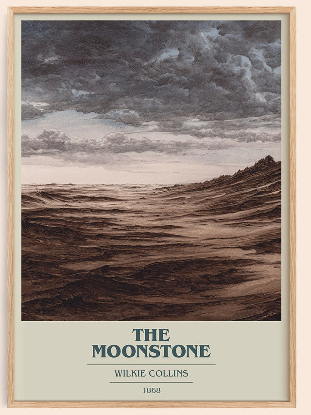 The Moonstone Book Cover Poster by Wilkie Collins