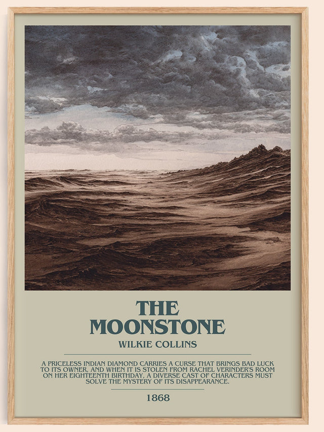 The Moonstone Bookish Wall Art by Wilkie Collins