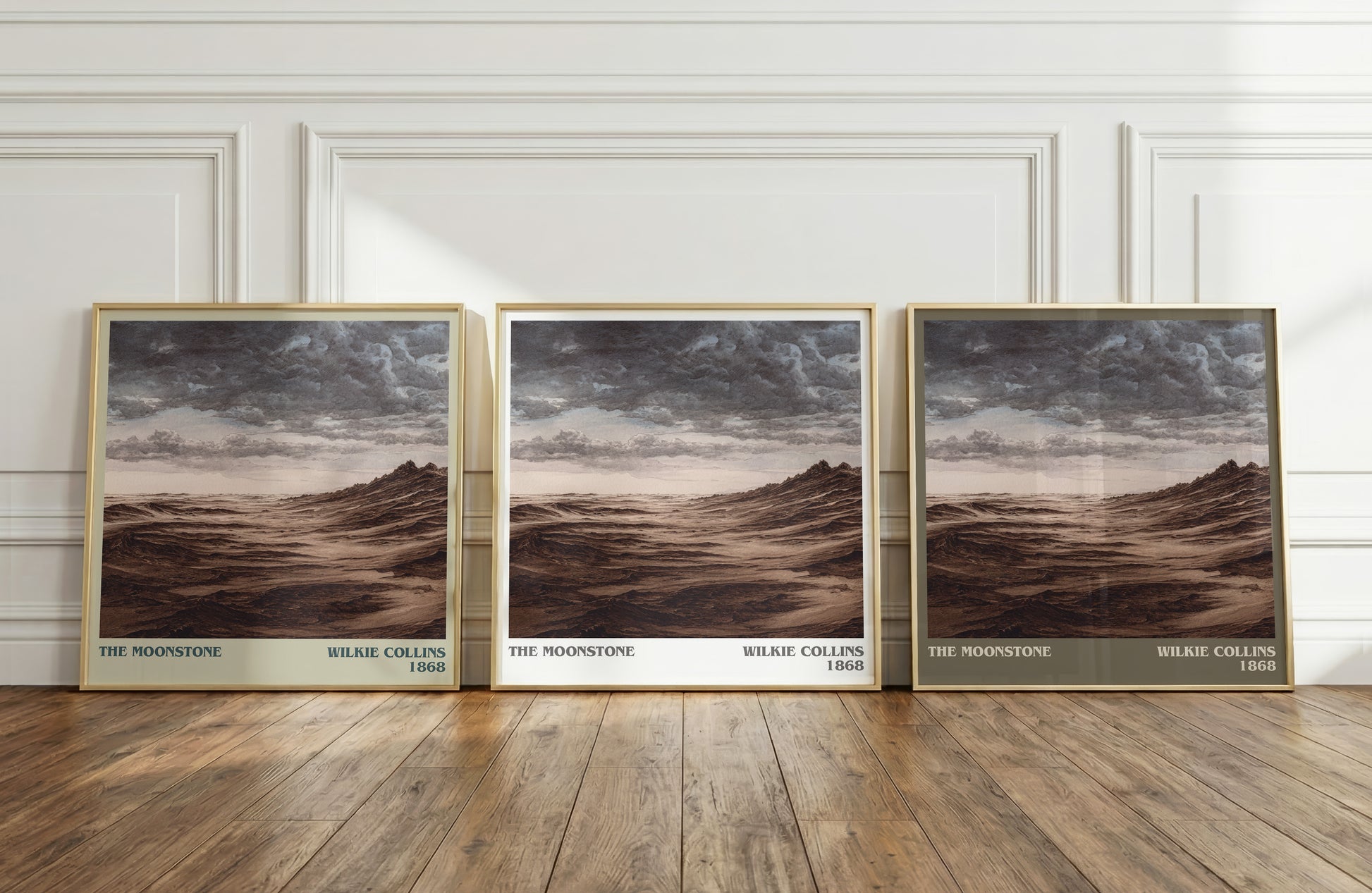 The Moonstone literary art print colour and style options – Wilkie Collins book art