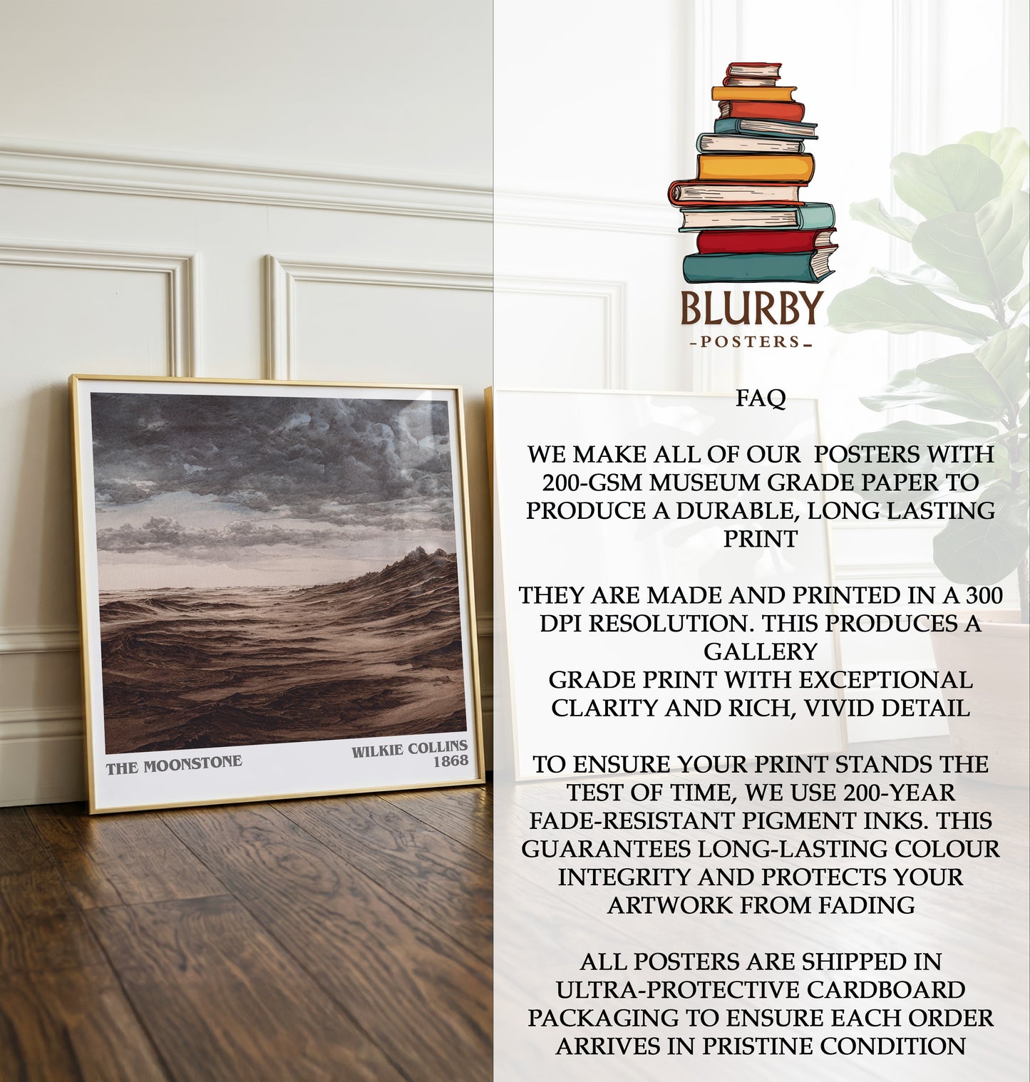 The Moonstone Literary Art Print by Wilkie Collins