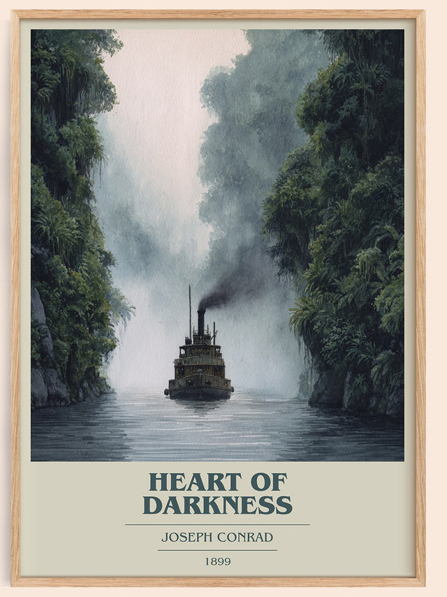 Heart of Darkness Book Cover Poster by Joseph Conrad