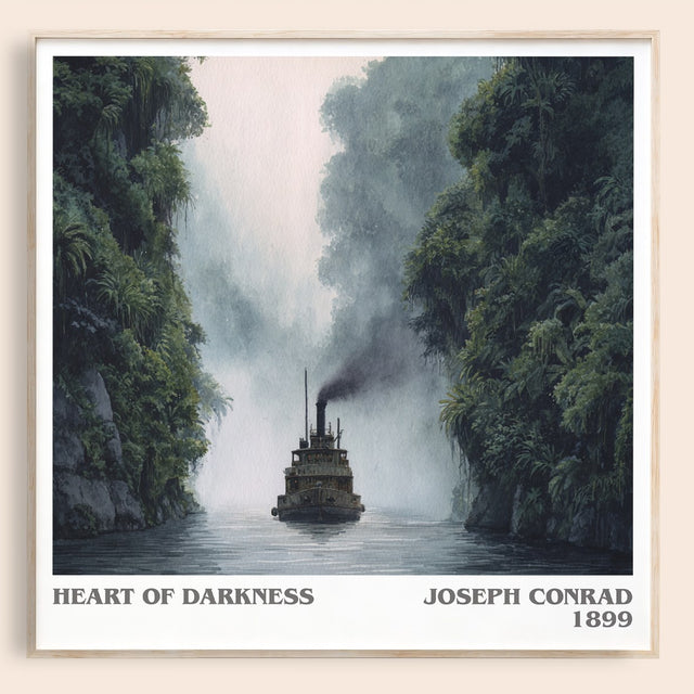Heart of Darkness Literary Art Print by Joseph Conrad