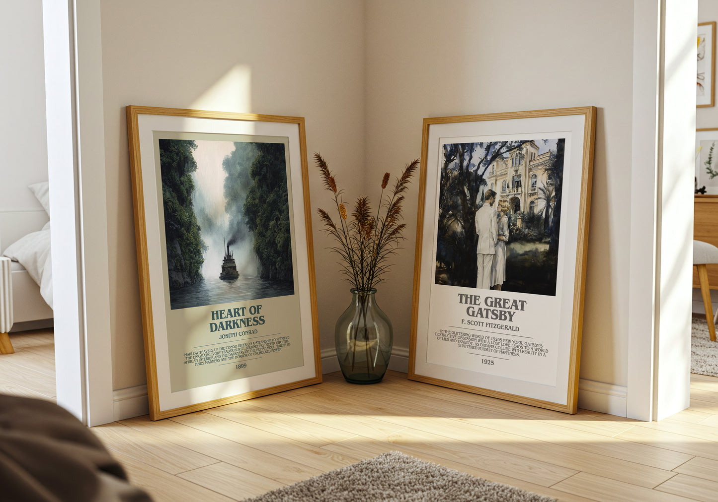 Heart of Darkness bookish book poster framed on wall – romance wall art