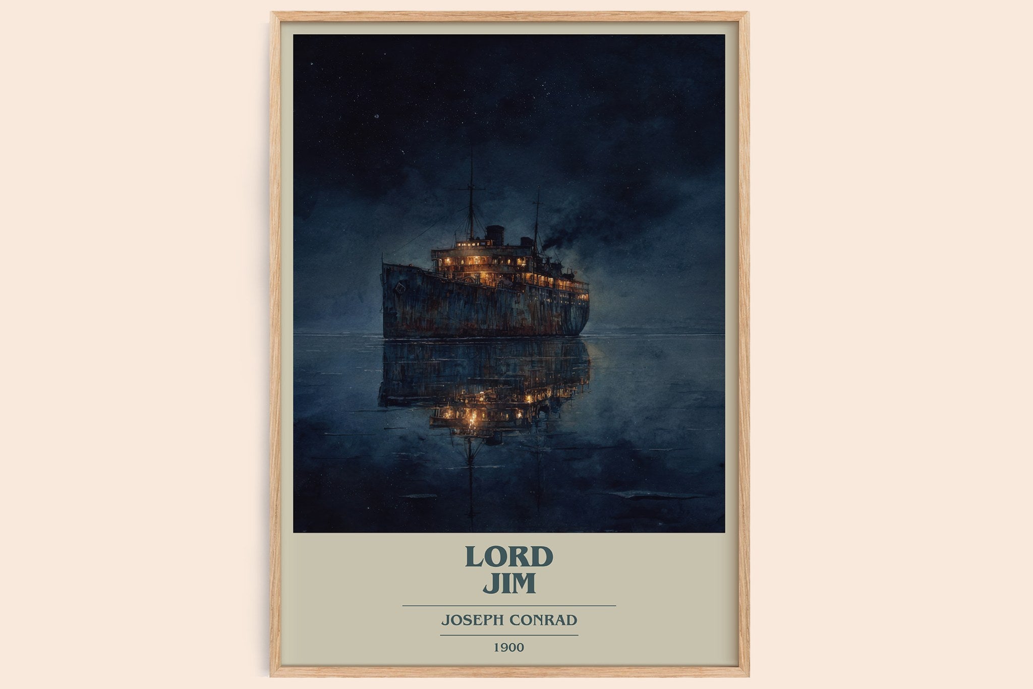 Lord Jim Book Cover Poster by Joseph Conrad