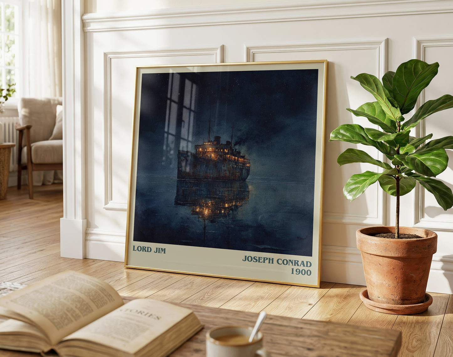 Lord Jim literary poster paired in gallery wall – literary art prints