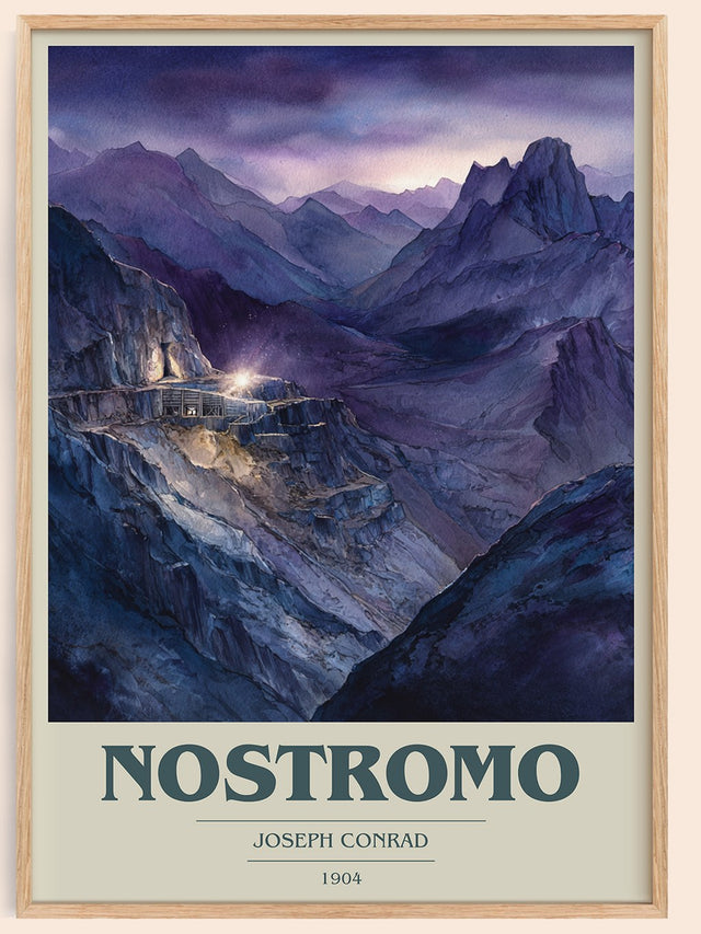 Nostromo Book Cover Poster by Joseph Conrad