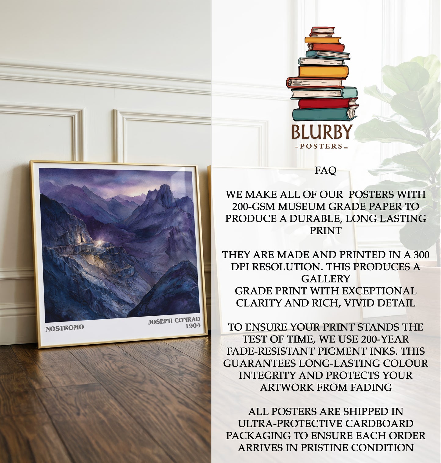 Nostromo Literary Art Print by Joseph Conrad