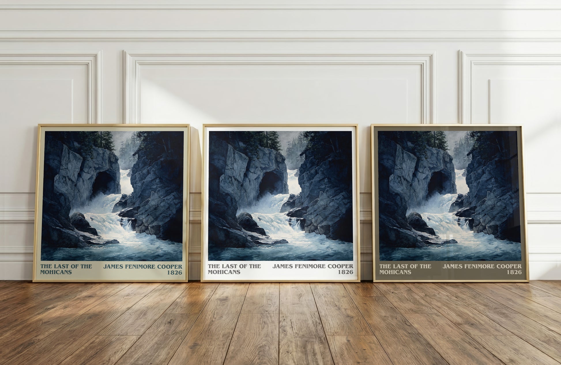 The Last Of The Mohicans literary art print colour and style options – James Fenimore Cooper book art