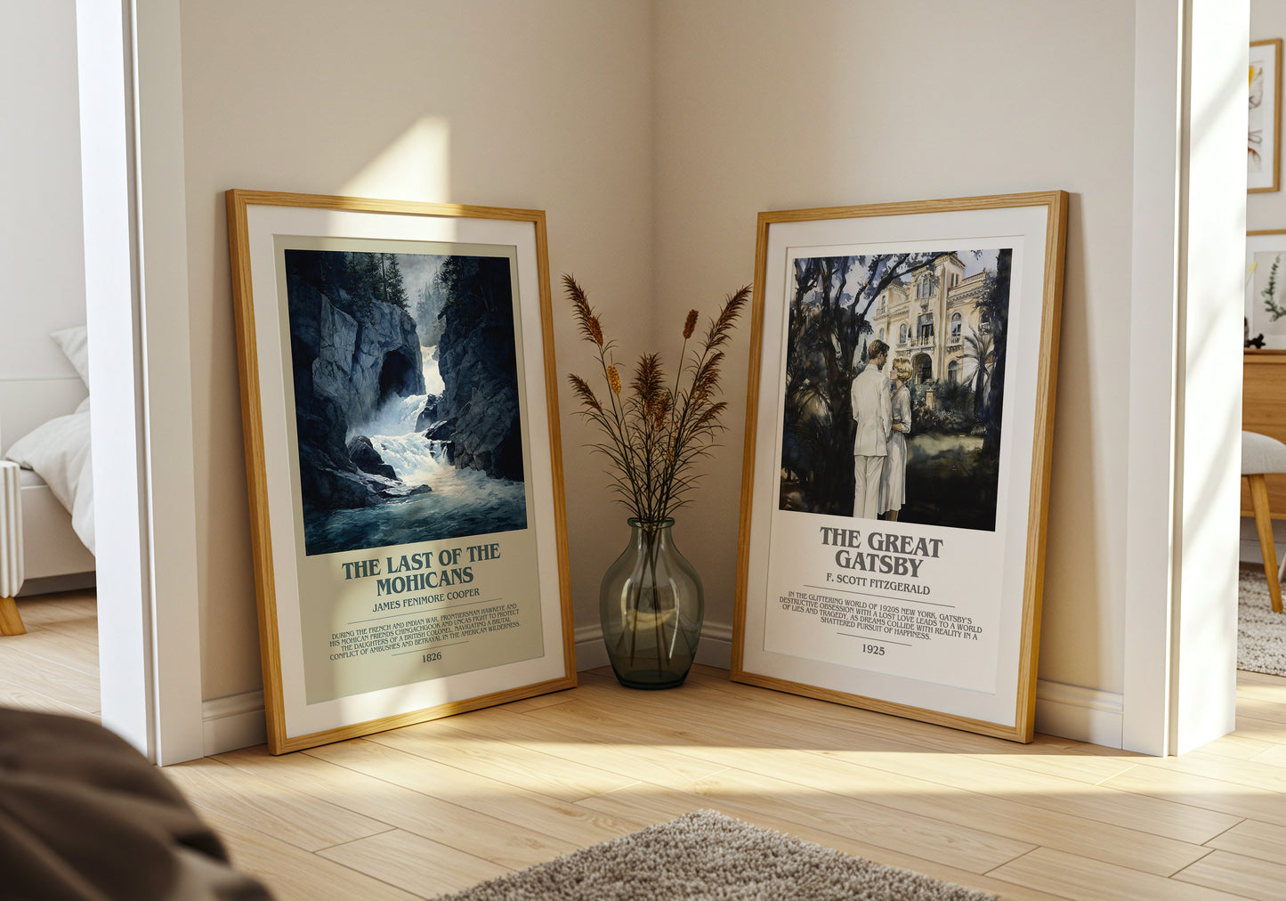 The Last Of The Mohicans bookish book poster framed on wall – adventure wall art