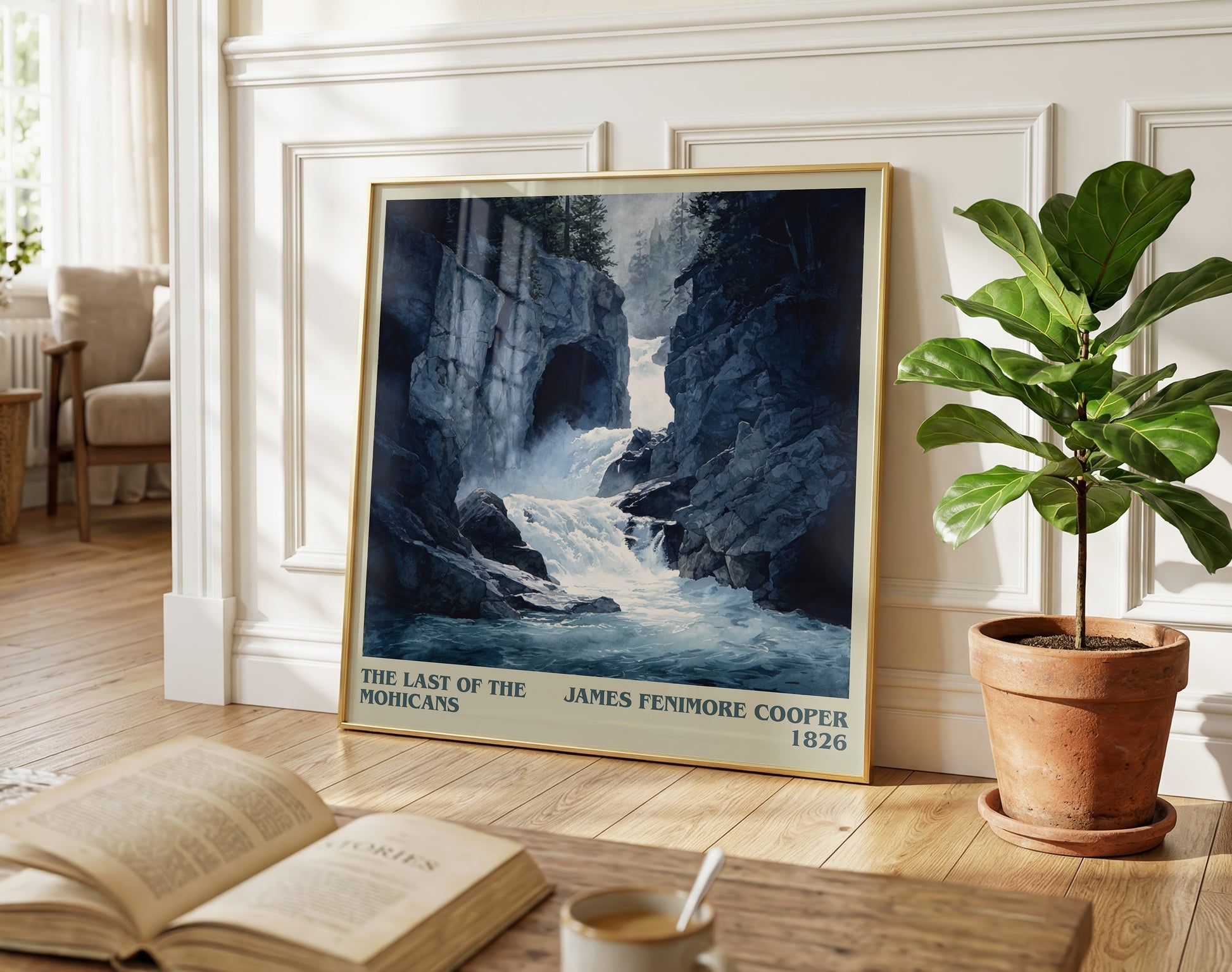 The Last Of The Mohicans literary poster paired in gallery wall – literary art prints