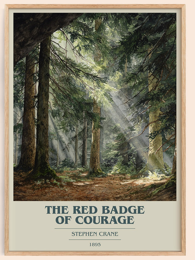 The Red Badge of Courage Book Cover Poster by Stephen Crane