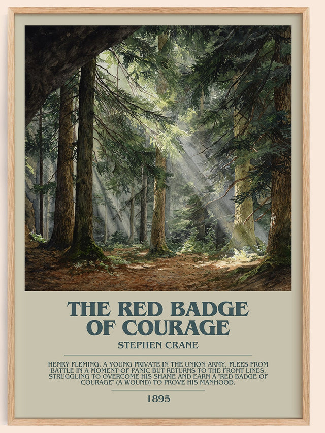 The Red Badge of Courage Bookish Wall Art by Stephen Crane