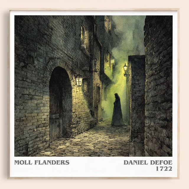 Moll Flanders Literary Art Print by Daniel Defoe