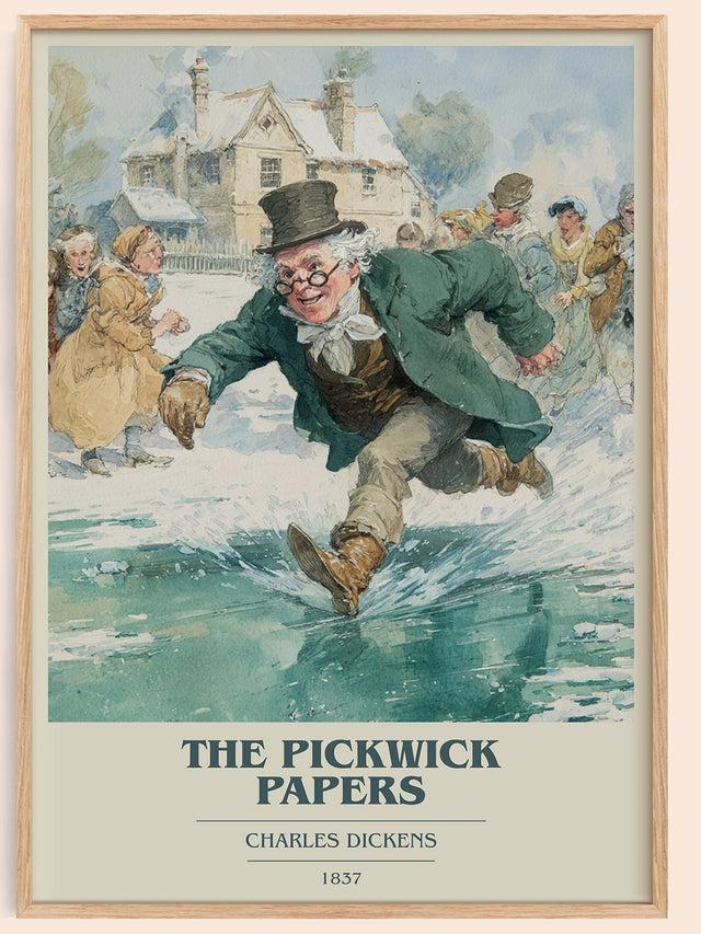 The Pickwick Papers Book Cover Poster by Charles Dickens