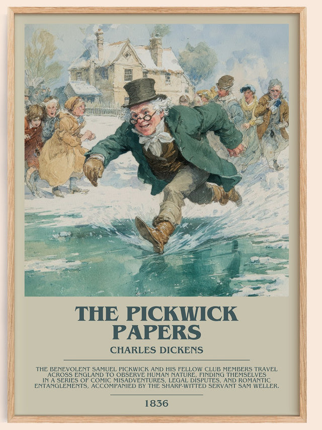 The Pickwick Papers Bookish Wall Art by Charles Dickens