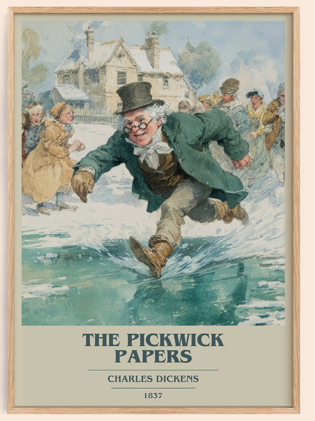 The Pickwick Papers Book Cover Poster by Charles Dickens