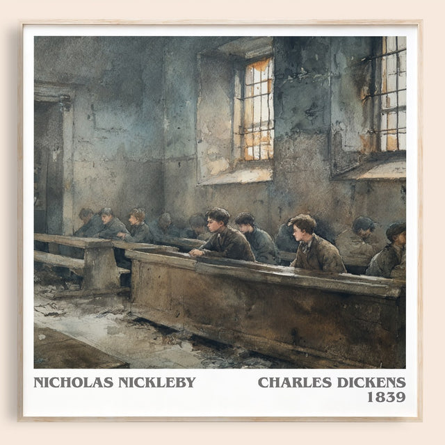 Nicholas Nickleby Literary Art Print by Charles Dickens