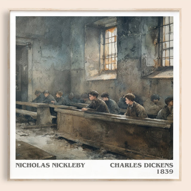 Nicholas Nickleby Literary Art Print by Charles Dickens