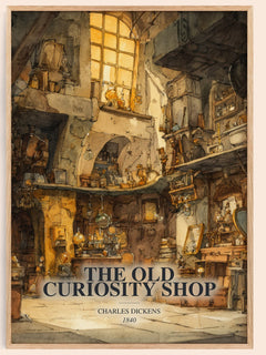 Old Curiosity Shop Book Watercolour Illustration by Charles Dickens