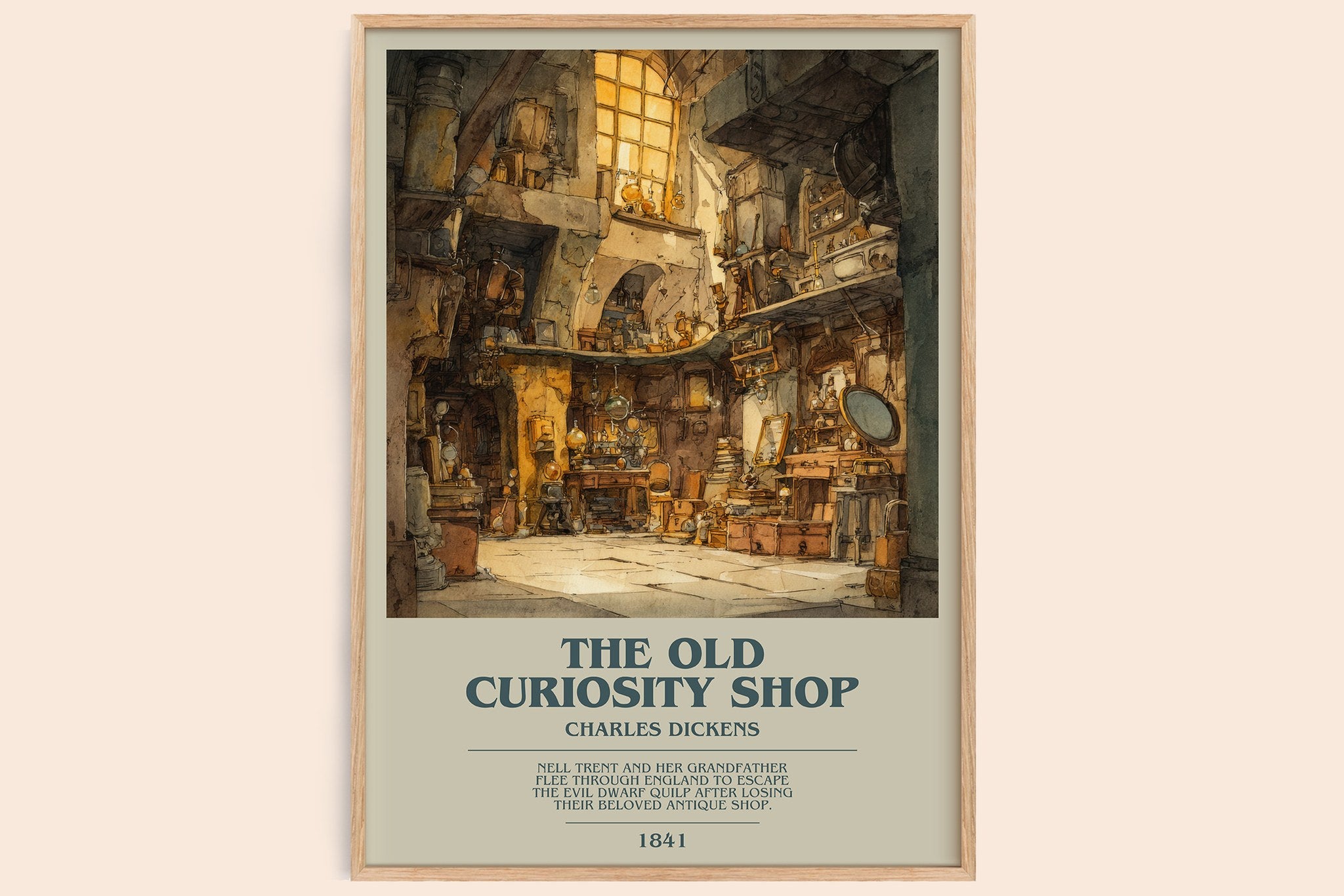 The Old Curiosity Shop Bookish Wall Art by Charles Dickens