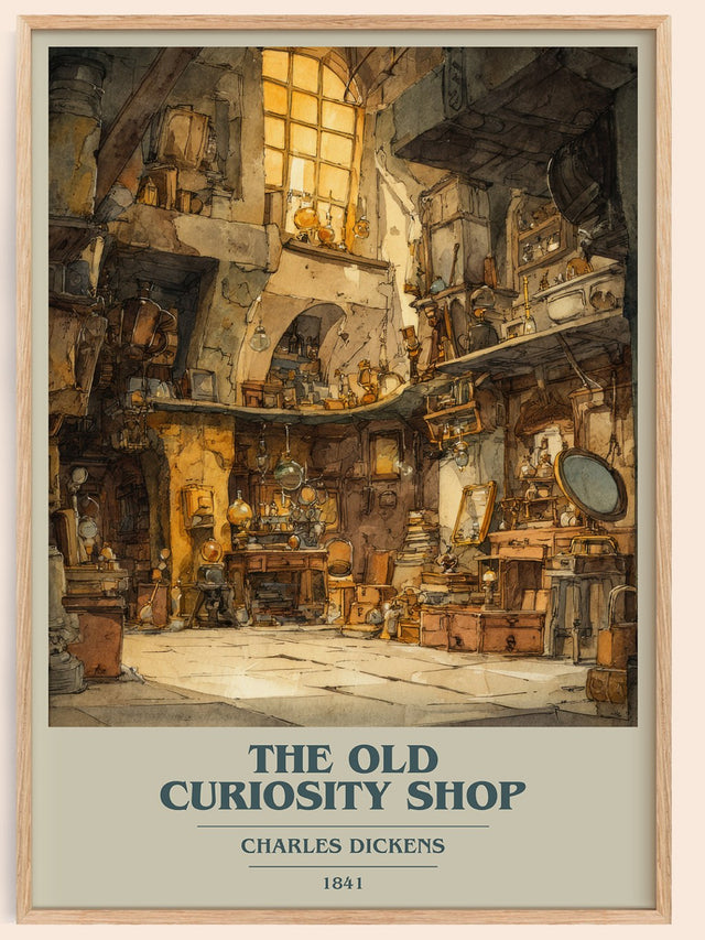 The Old Curiosity Shop Book Cover Poster by Charles Dickens