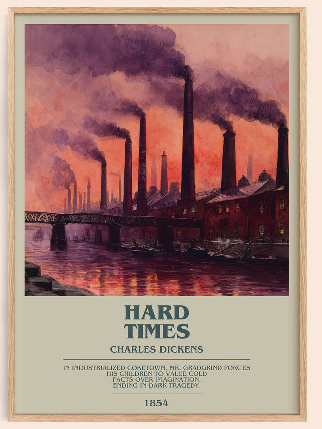 Hard Times Bookish Wall Art by Charles Dickens
