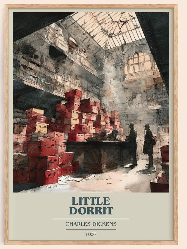 Little Dorritt Book Cover Poster by Charles Dickens