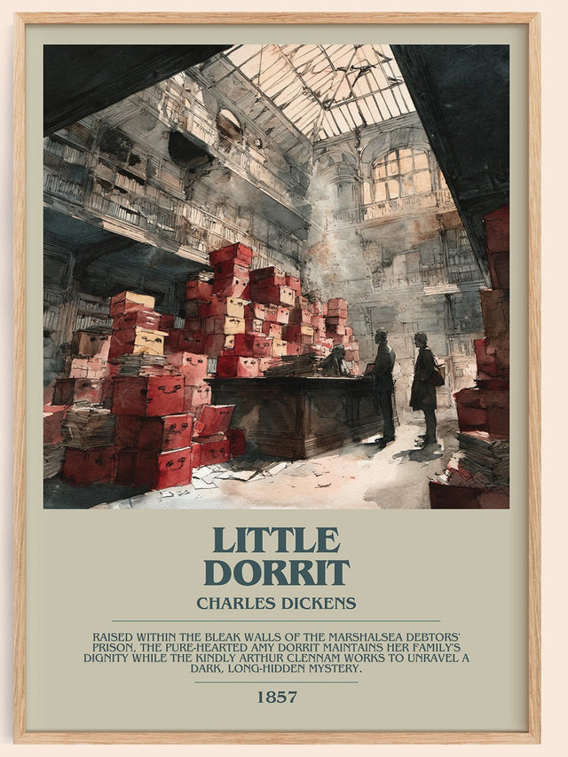 Little Dorritt Bookish Wall Art by Charles Dickens