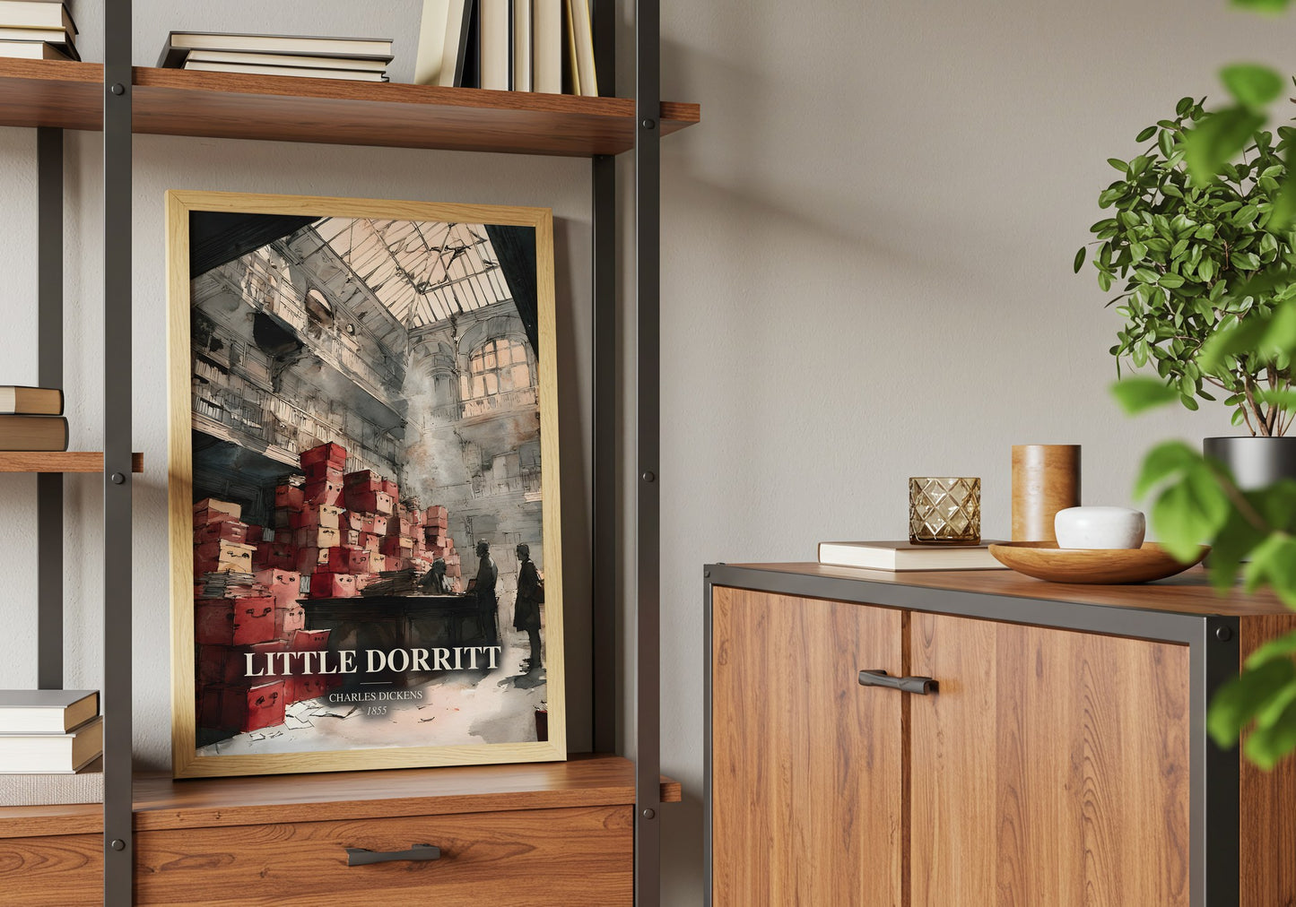 Little Dorritt book watercolour illustration paper finish options – matte satin gloss