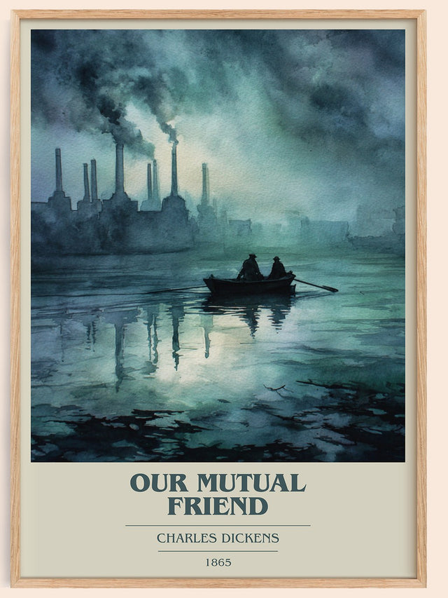 Our Mutual Friend Book Cover Poster by Charles Dickens