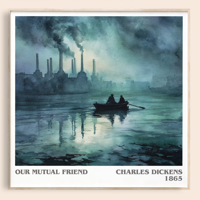Our Mutual Friend Literary Art Print by Charles Dickens