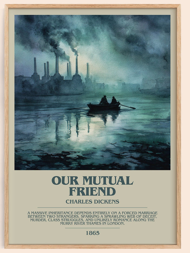 Our Mutual Friend Bookish Wall Art by Charles Dickens