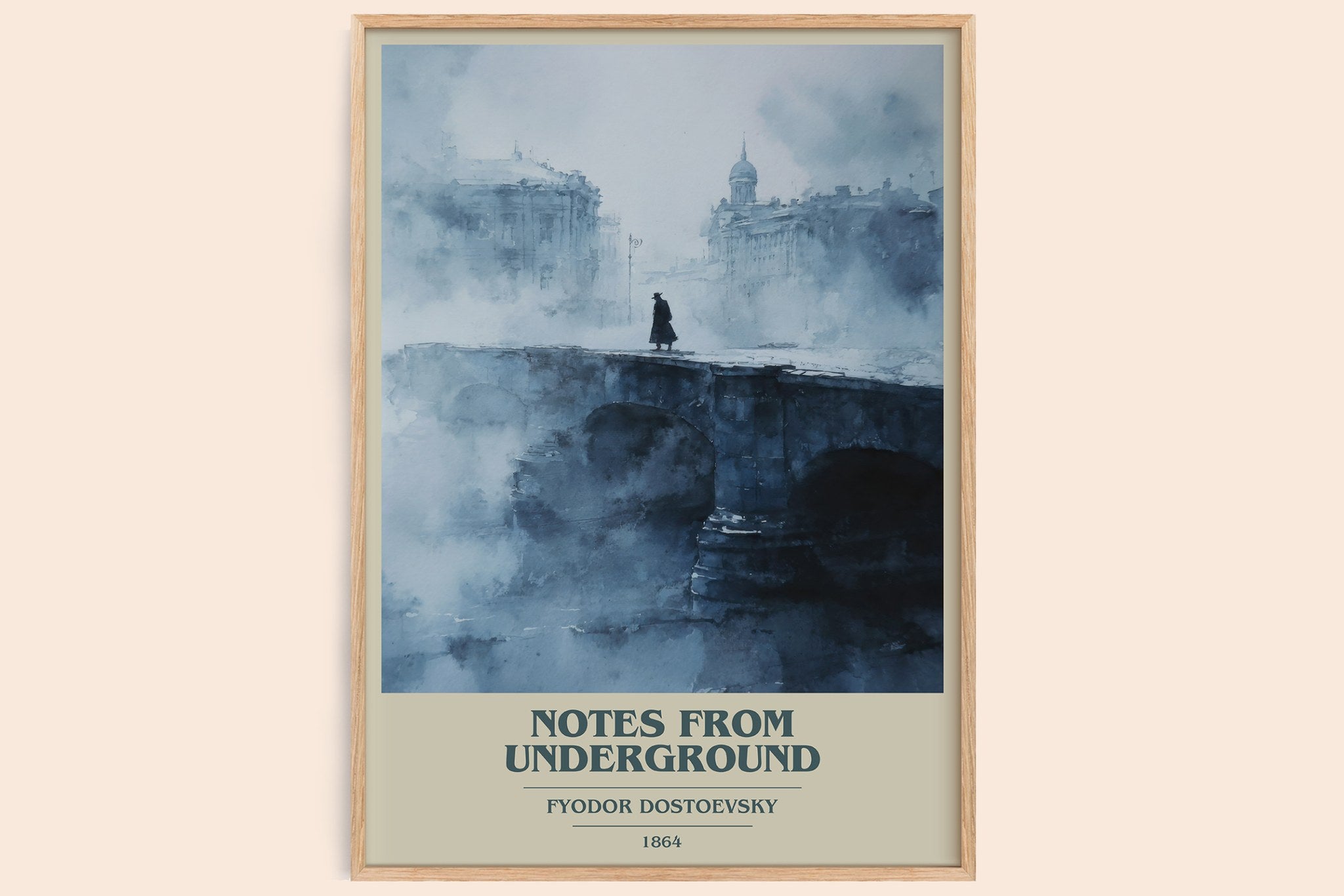 Notes From Underground Book Cover Poster by Fyodor Dostoyevsky