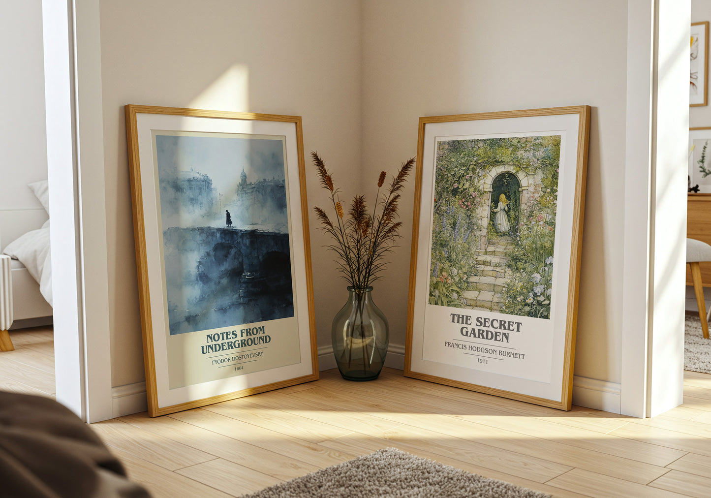 Notes From Underground book cover book poster framed on wall – classic literature wall art
