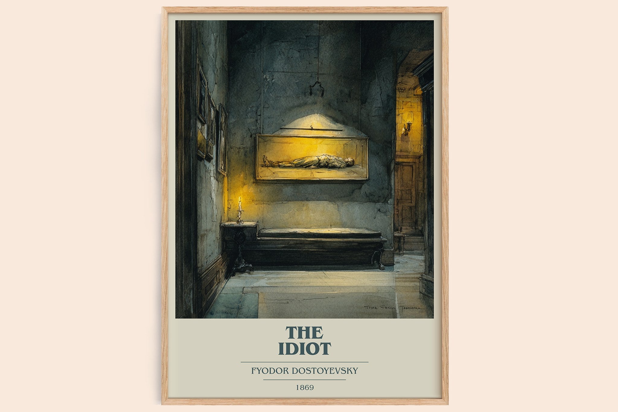 The Idiot Book Cover Poster by Fyodor Dostoyevsky