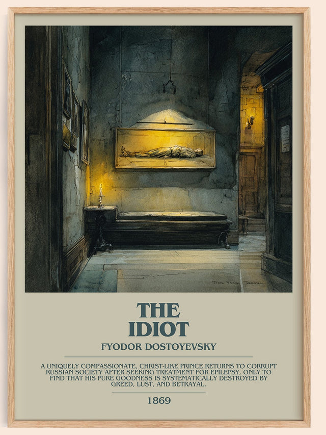 The Idiot Bookish Wall Art by Fyodor Dostoyevsky