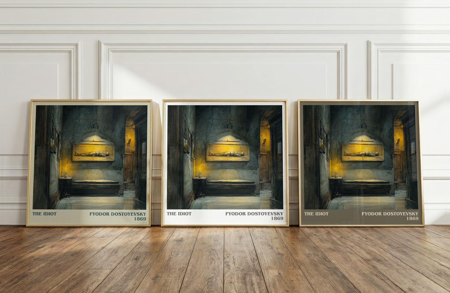 The Idiot literary print framed by window – literary home decor